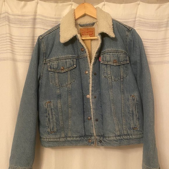 Levi Denim/Sherpa jacket - Picture 1 of 3